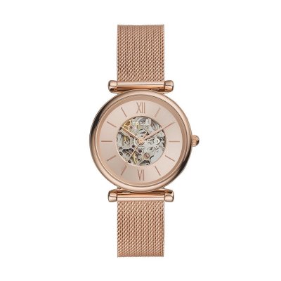 FOSSIL Montre Femme Carlie Dor&eacute; rose ME3175 Rose 