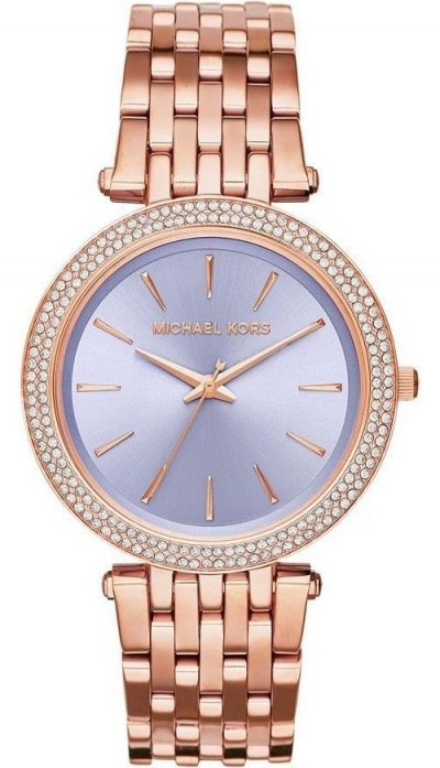 MICHAEL KORS Montre Femme  Darci MK3400 Or Rose Cadran bleu