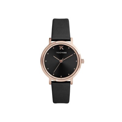  Montre Femme Trendy Kiss Ir&egrave;ne TRG10153-02 - Bracelet Cuir Noir