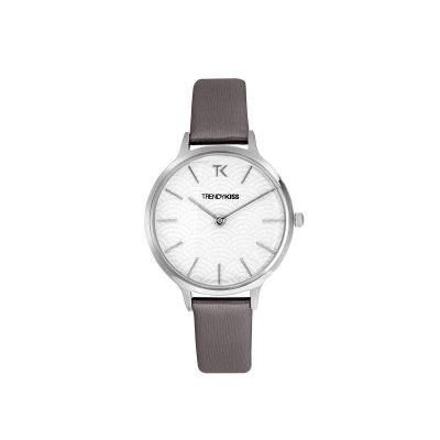  Montre Femme Trendy Kiss Lina TC10154-01 - Bracelet Cuir Gris