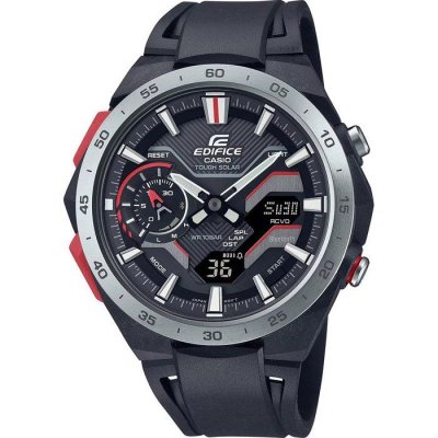 CASIO Montre Homme  ECB-2200P-1AEF - Bracelet R&eacute;sine Noir