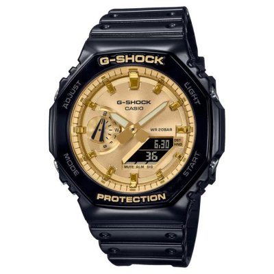 CASIO G SHOCK Montre Homme Casio GA-2100GB-1AER - Bracelet R&eacute;sine Noir