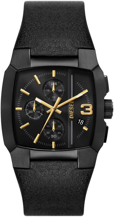 DIESEL Montre Homme  DZ4645 - Bracelet Cuir Noir
