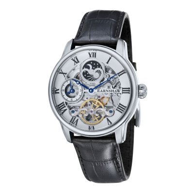 Montre homme Earnshaw LONGITUDE ES-8006-01 automatique - cadran argent