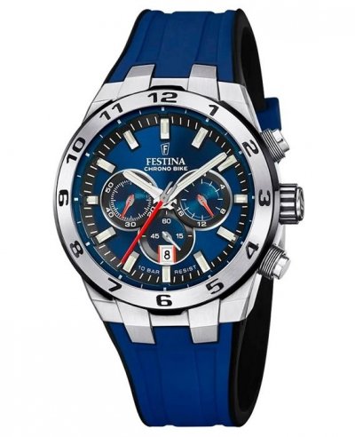FESTINA Montre Homme  - F20671-1 Bracelet R&eacute;sine Bleu
