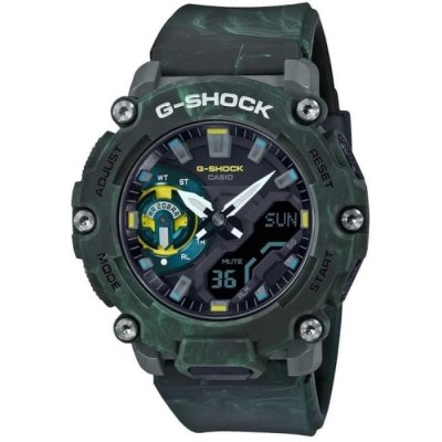 CASIO Montre Homme GA-2200MFR-3AER - Bracelet R&eacute;sine Vert
