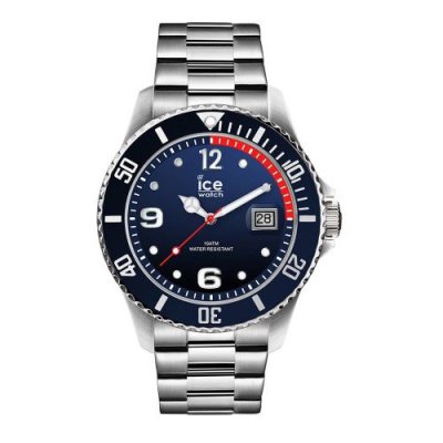 ICE WATCH Montre Homme Ice steel Bleu 015775-ICE Gris Ice-Watch