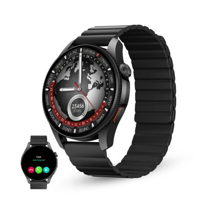 KSIX Montre intelligente   Horizon Noir 1,43"" 46 mm