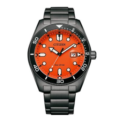 CITIZEN Montre Marine Orange AW1765-88X Noir 