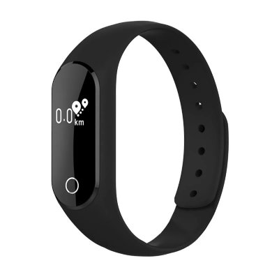 YONIS Montre Sport Android Iphone Bracelet Connect&eacute; Tactile OLED Ip66 Etanche Noir -