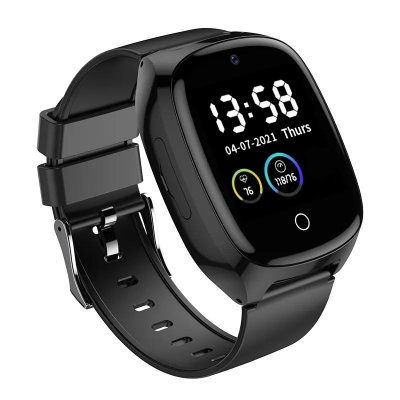 YONIS Montre Traceur GPS S&eacute;nior Cardio Sos &Eacute;cran Tactile Alarme Anti Chute 