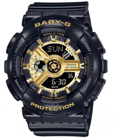 CASIO Montres Mixte  BA-110X-1AER - Bracelet R&eacute;sine Noir
