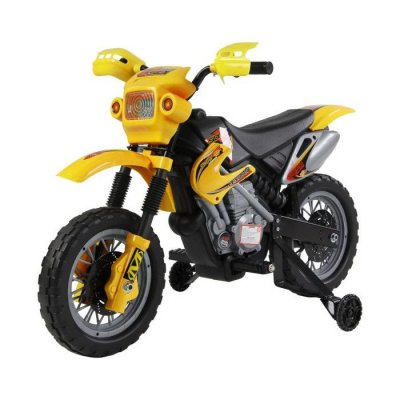 MH Moto Cross &Eacute;lectrique Enfants Booster jaune
