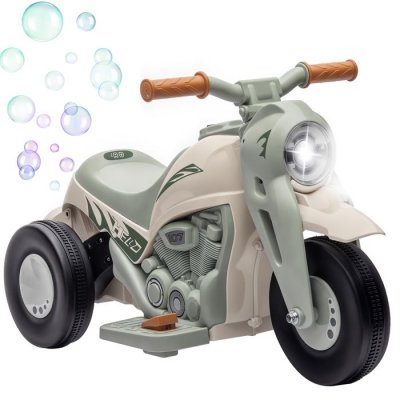 AIYAPLAY Moto &Eacute;lectrique Enfant Chopper 3km/h 3 Roues Nombreux Effets