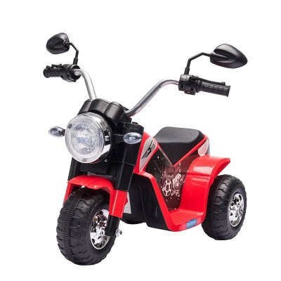 HOMCOM Moto &eacute;lectrique enfant chopper tout-terrain 6 V 20 W