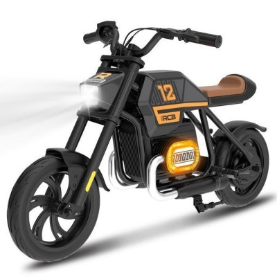 RCB Moto &Eacute;lectrique Enfant -  - R9 - 200W - 25km/h - Lumi&egrave;res Ambiantes - Noir