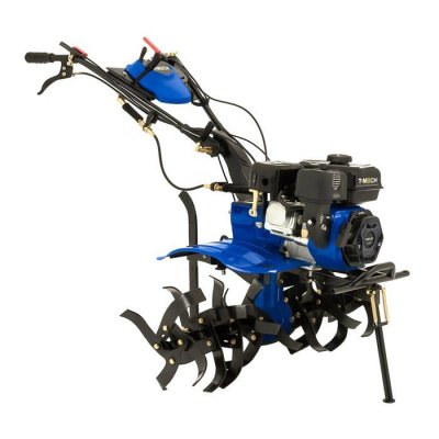 MONSTERSHOP Motobineuse &agrave; Essence 7,5 CV Cultivateur &agrave; Terre 212 CC 4 Temps 16 Lames