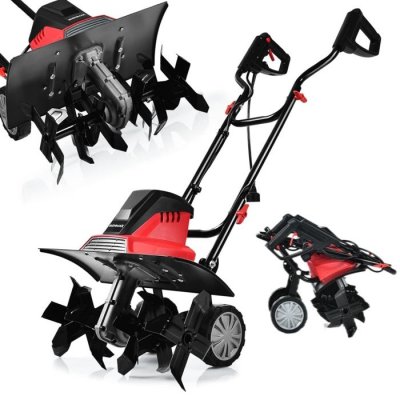 COSTWAY Motobineuse &Eacute;lectrique 1500W -  - Profondeur Travail 22CM - Largeur 43CM - 6 Lames