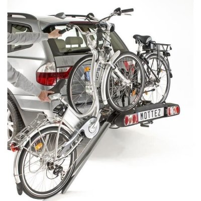 MOTTEZ  A028P2 Porte-V&eacute;los 2 V&eacute;los &Eacute;lectrique Rabattable