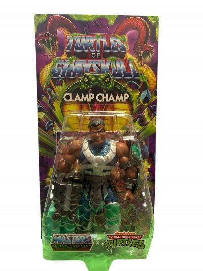 MATTEL Motu X Tmnt: Turtles Of Grayskull - Figurine Clamp Champ 14 Cm
