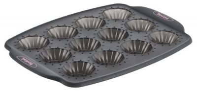 TEFAL Moule 12 mini tartelettes silicone Crispybake J4171414
