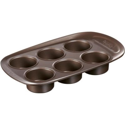 PYREX Moule &agrave; 6 muffins en m&eacute;tal avec prise en main facile,  asimetriA