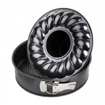ZENKER Moule &agrave; manqu&eacute; et &agrave; savarin double fond 26 cm Black Metallic ref 6508
