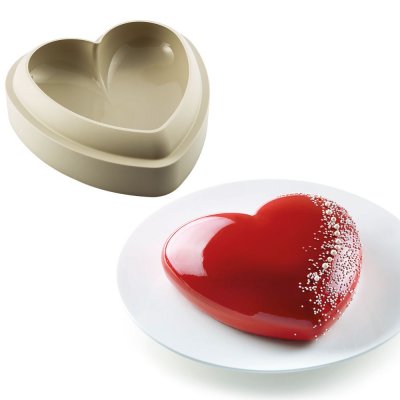SILIKOMART Moule batticuore 20,5 cm -  - Beige - Silicone