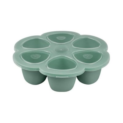 BEABA Moule de cong&eacute;lation multi portions silicone Sage green (6 x 90 ml)