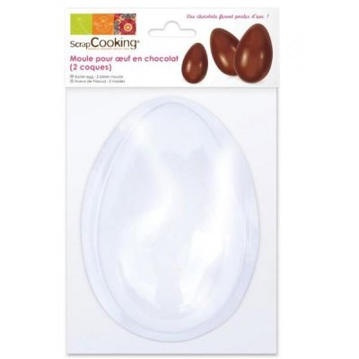 SCRAPCOOKING Moule oeuf en chocolat - 13 x 8,5 cm -  - couleur variant