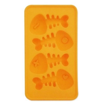 TOTALCADEAU Moule pour glacons forme aretes de poison bleu ou gateau chocolat moule bac a glacon insolite 