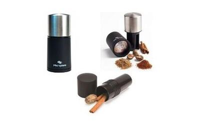 MICROPLANE Moulin a epices 2 en 1 soft touch et inox - 