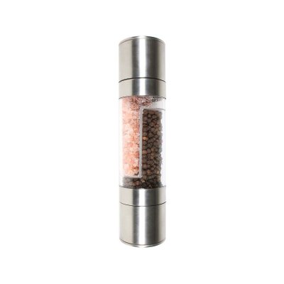 COOK CONCEPT Moulin &agrave; poivre et sel manuel - inox - d 5,25 cm x h 21,8 cm