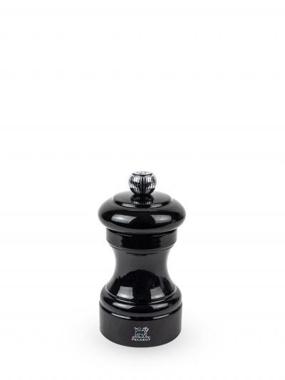 PEUGEOT Moulin &agrave; poivre manuel en bois laqu&eacute;, noir, 10 cm - 4' bistro