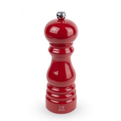 PEUGEOT Moulin &agrave; poivre Paris Rouge Passionen bois laqu&eacute; 18 cm Rouge 