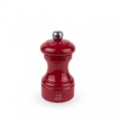 PEUGEOT Moulin &agrave; sel manuel en bois laqu&eacute;, rouge passion, 10 cm - 4' bistro
