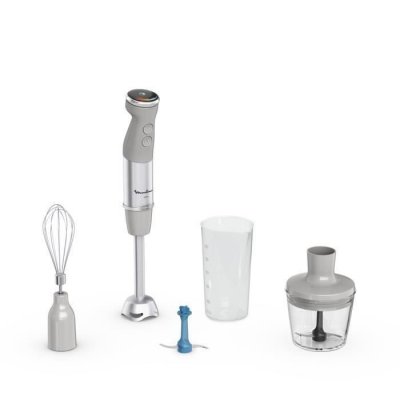 MOULINEX  Pied mixeur Quickchef +, Mixeur plongeant, 1000 W, 20 vitesses, 2 accessoires DD67EB10 