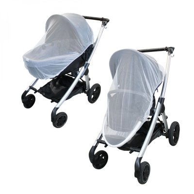 MONSIEUR BEBE Moustiquaire universelle pour poussette et landau - Blanc transparent