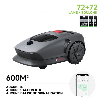 MOVA  - 1000 Robot Tondeuse avec abri, 1000 m&sup2;