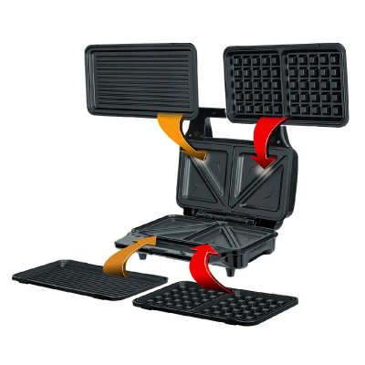 MPM  MOP-23M Machine &agrave; sandwich 3 en 1 900 W