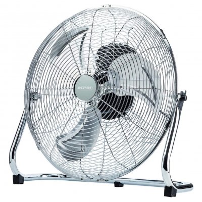 MPM  mwp-04&nbsp;ventilateur de sol, 60&nbsp;W, Acier inoxydable, argent&eacute;