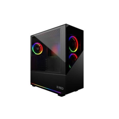 M.RED MRED - Bo&icirc;tier PC Gamer ATX - Noir RGB Elite