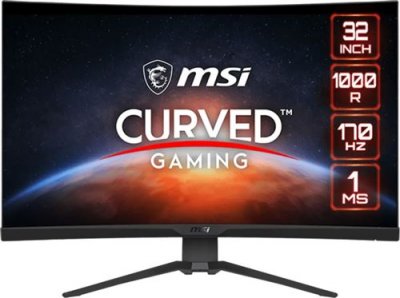 MSI  G322cqp 32&acute;&acute; Wqhd Va Lcd 170hz Curved Gaming Monitor Rouge