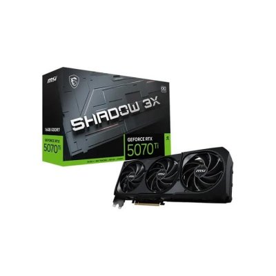 MSI  GeForce RTX 5070 Ti 16G SHADOW 3X OC NVIDIA 16 Go GDDR7 - Neuf