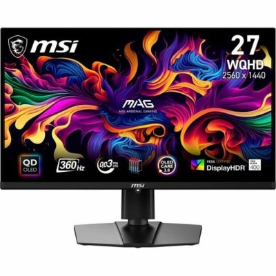 MSI  mag 271qpx qd-oled &eacute;cran plat de pc 67,3 cm (26.5) 2560 x 1440 pixels wide quad hd qdoled noir