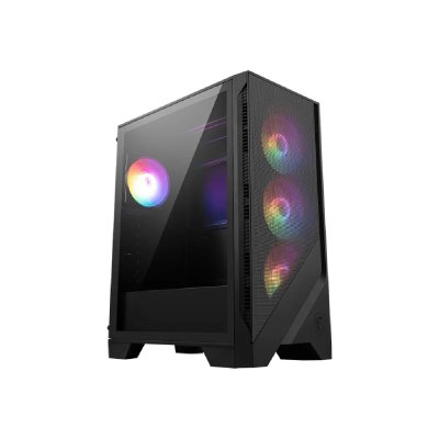 MSI  MAG FORGE 121A AIRFLOW ARGB Demi-tour ATX Verre tremp&eacute; USB 3.0 Noir
