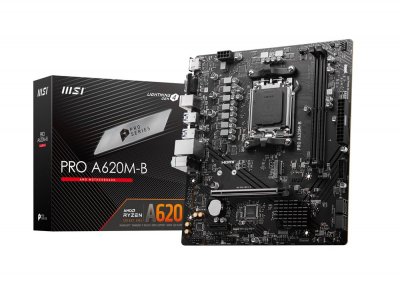 MSI  PRO A620M-B carte m&egrave;re AMD A620 Emplacement AM5 micro ATX - Neuf