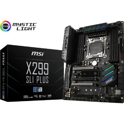 MSI  X299 SLI Plus Carte m&egrave;re Intel Core X-Series Socket LGA2066 SATA
