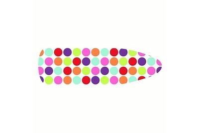 MSV  housse table &agrave; repasser 100 % coton avec &eacute;lastique multicolor