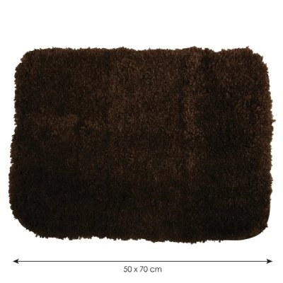 MSV  - Tapis de bain Microfibre 50X70cm Chocolat - Marron